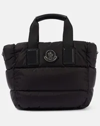 Moncler Tote Caradoc Mini mit Leder Schwarz