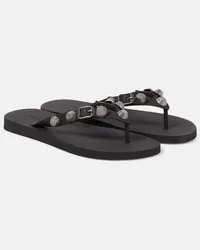 Balenciaga Verzierte Sandalen Cagole Schwarz