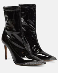 Alexandre Vauthier Ankle Boots Avi aus Lederimitat Schwarz