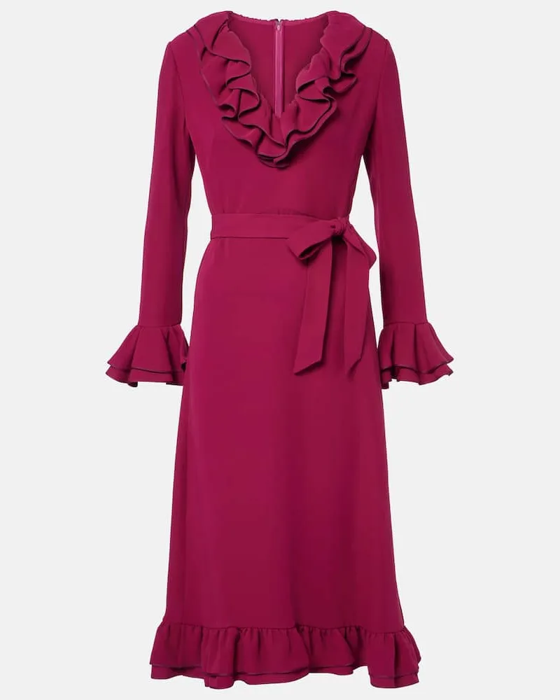 Valentino Garavani Midikleid aus Cady Couture Violett