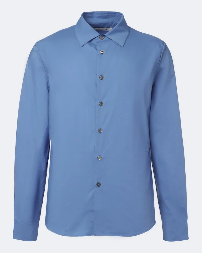 Our Legacy Hemd Clean aus Baumwolle Blau