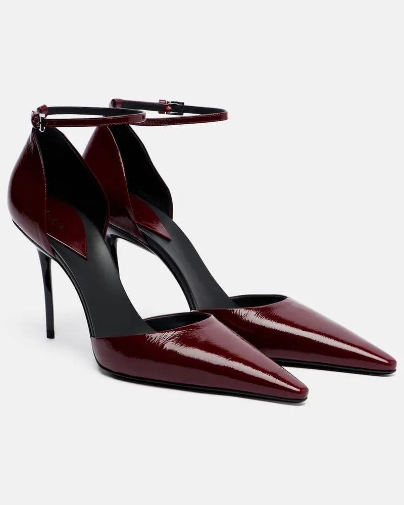 Alaïa Alaïa Pumps 90 aus Leder Burgunderrot