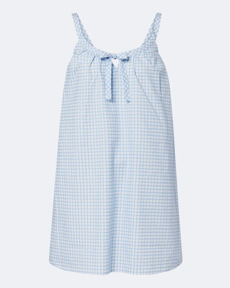 Posse Minikleid Lila aus Baumwolle Blau