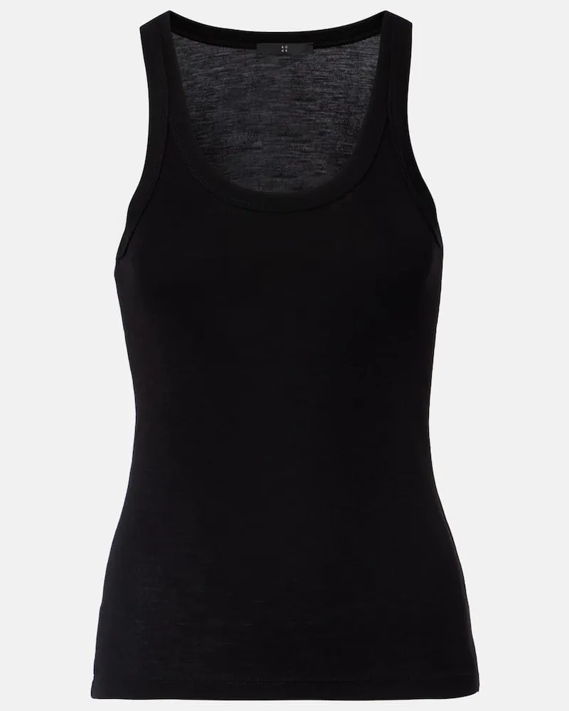 Róhe Róhe Tanktop aus Wolle Schwarz