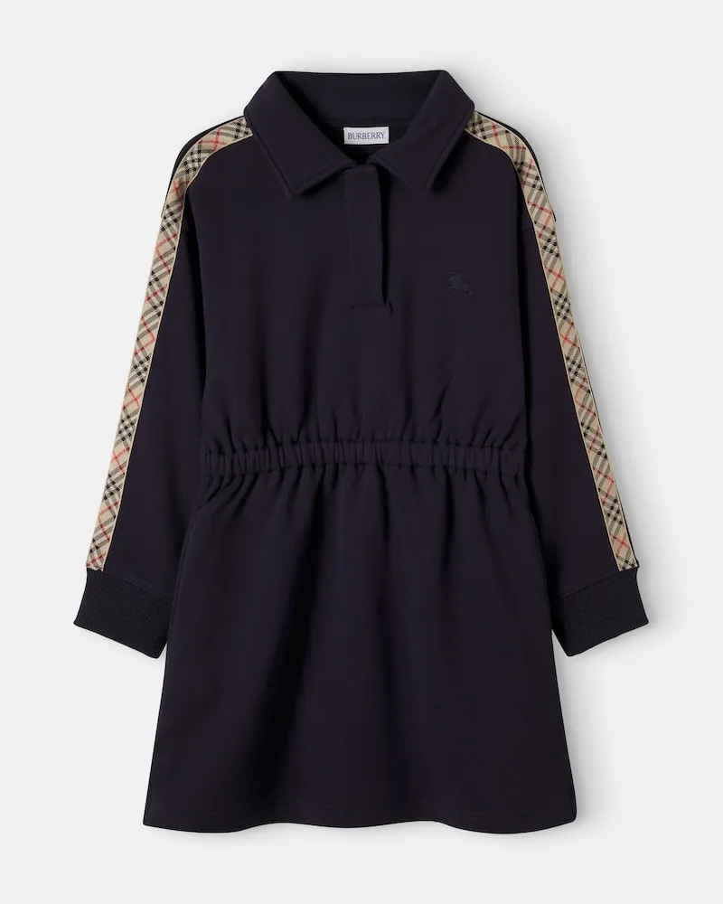 Burberry Polokleid Burberry Check aus Baumwolle Blau