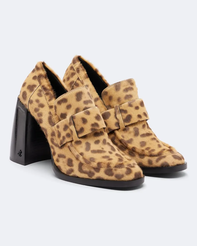 Jimmy Choo Bedruckte Loafer-Pumps Tylor aus Kalbshaar Multicolor
