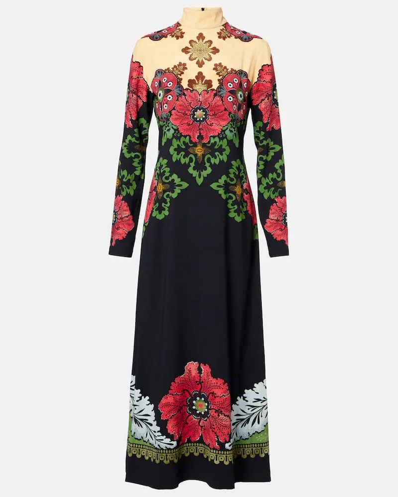 La DoubleJ Maxikleid Halle aus Satin Schwarz