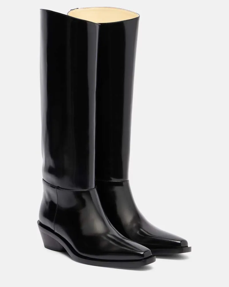 Proenza Schouler Stiefel Bronco aus Leder Schwarz