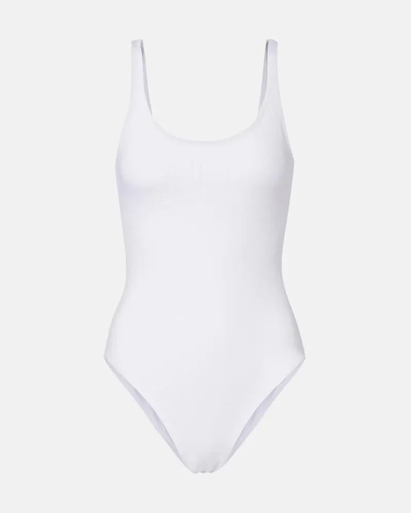 Totême Badeanzug aus Jersey Weiß
