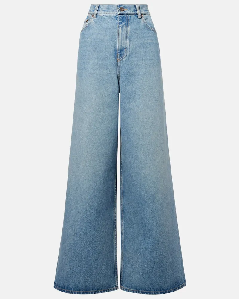 Chloé Chloé High-Rise Wide-Leg Jeans Blau