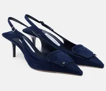 Slingback-Pumps Frances 60 aus Veloursleder