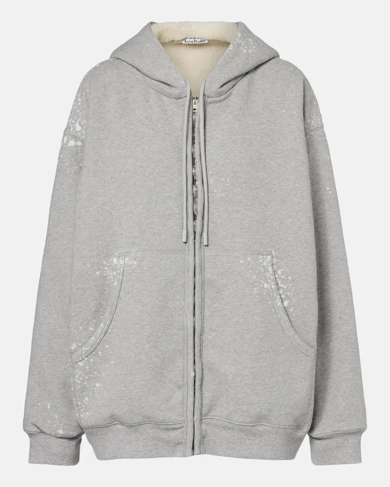 Acne Studios Kapuzenjacke mit Reißverschluss Grau