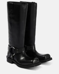 Acne Studios Stiefel aus Leder Schwarz