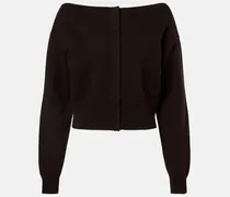 Off-Shoulder-Cardigan aus Kaschmir