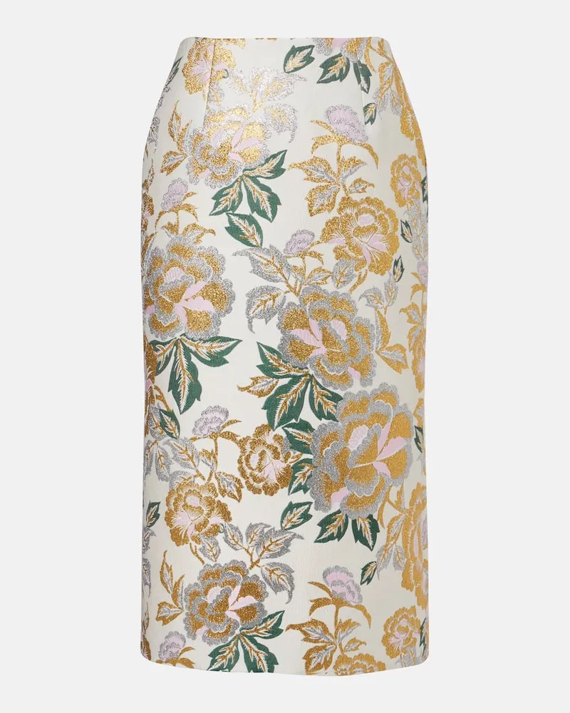 Carolina Herrera New York Midirock aus Jacquard Multicolor
