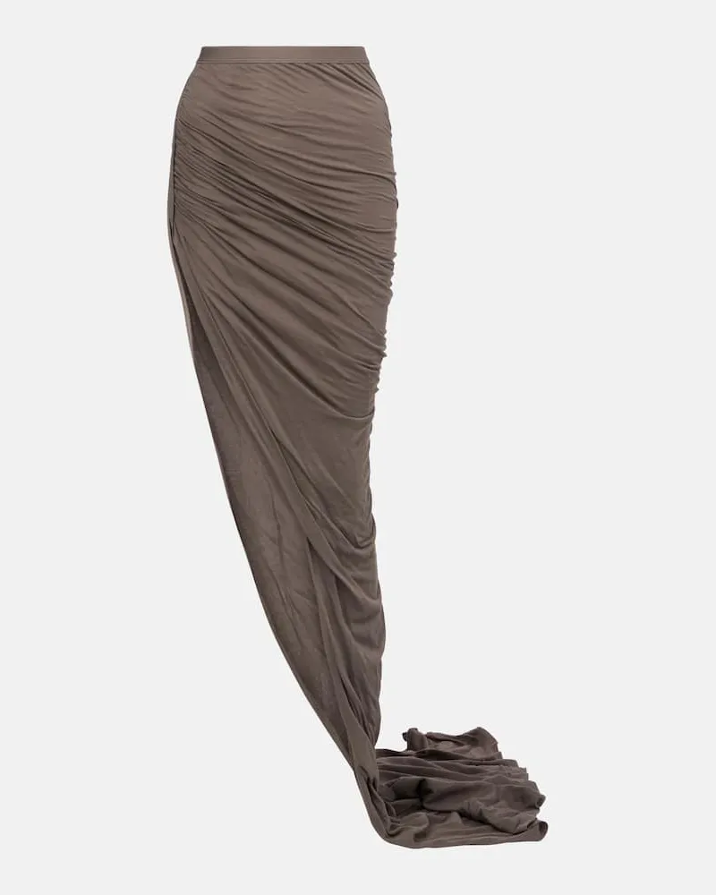 Rick Owens Lilies Maxirock Edfu aus Baumwolle Grau