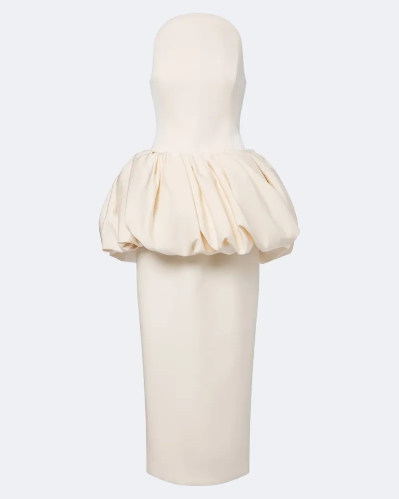 Magda Butrym Bustier-Kleid aus Baumwolle und Seide Weiß