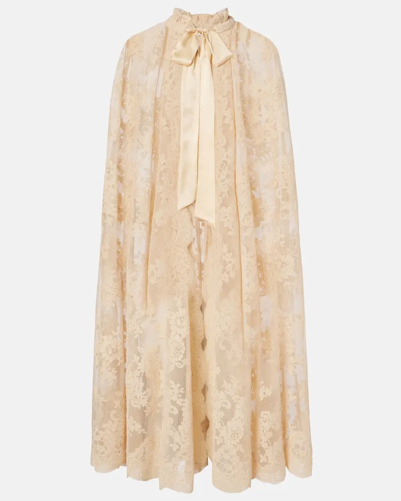 Zimmermann Cape Como aus Spitze Weiß