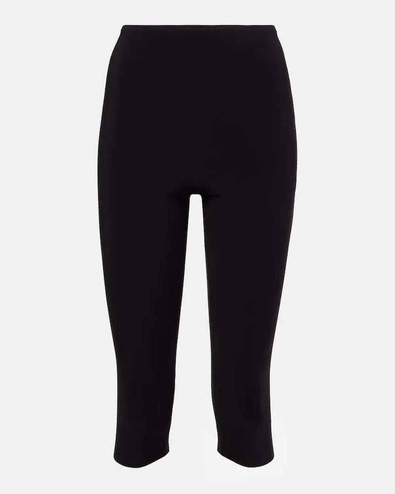 Norma Kamali Leggings Capri Schwarz