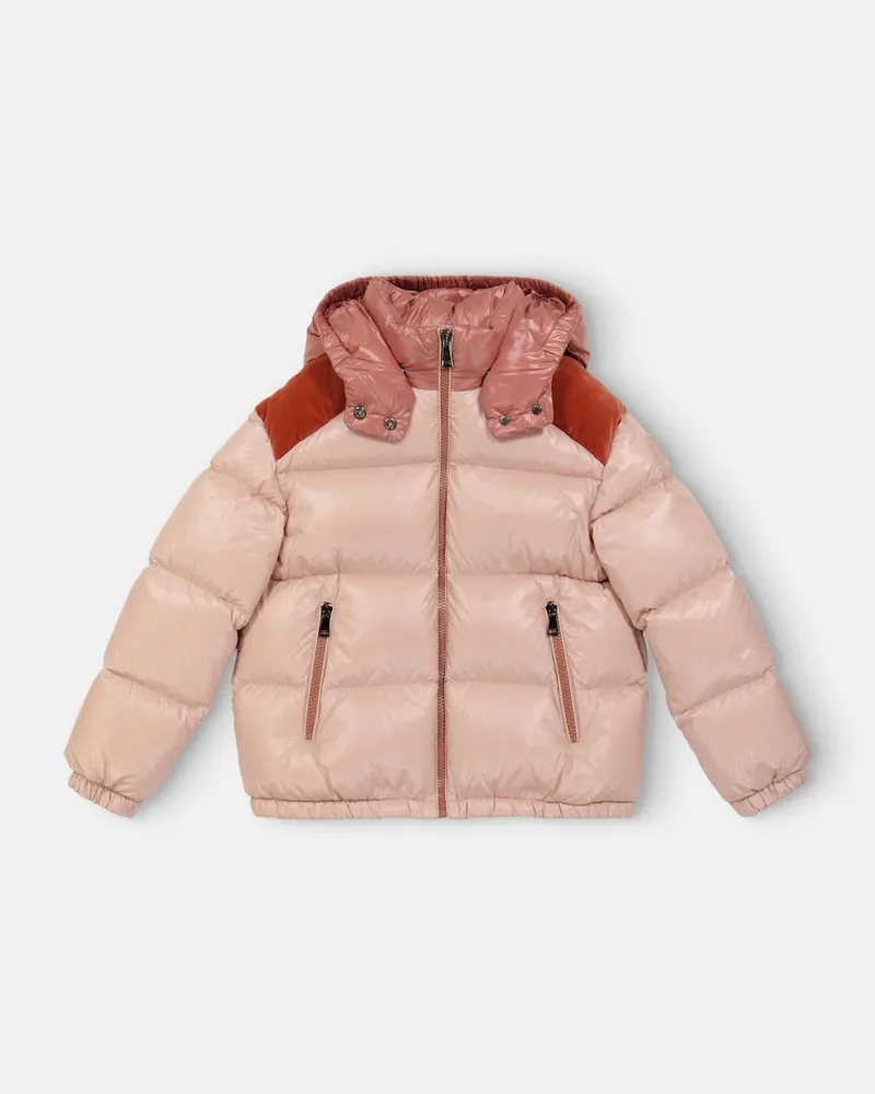 Moncler Daunenjacke Chouelle mit Samt Rosa