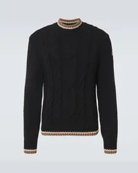 Moncler Pullover aus Wolle Schwarz