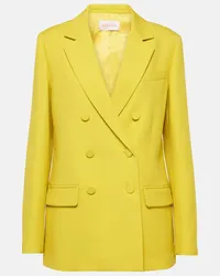 Valentino Garavani Blazer aus Crepe Couture Gelb