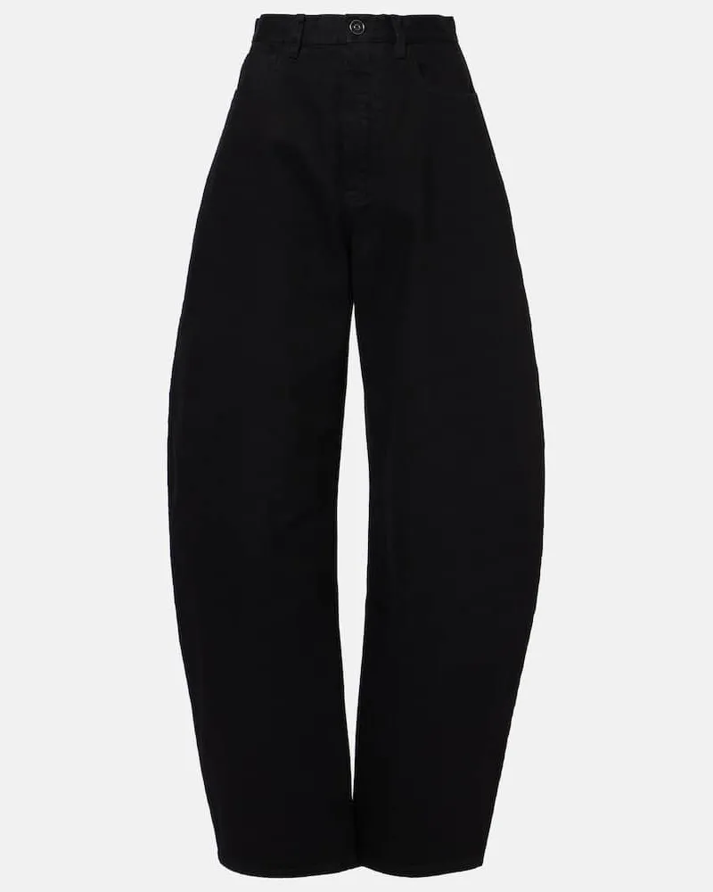 Alaïa Alaïa Barrel Jeans Schwarz