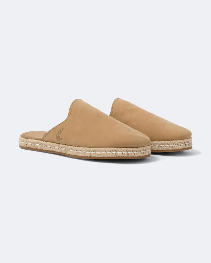 Ancient Greek Sandals Espadrille-Pantoletten Fimo aus Leder Beige