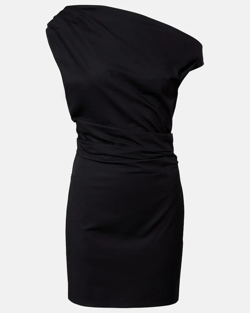 STAUD Minikleid Khare aus Baumwollpopeline Schwarz
