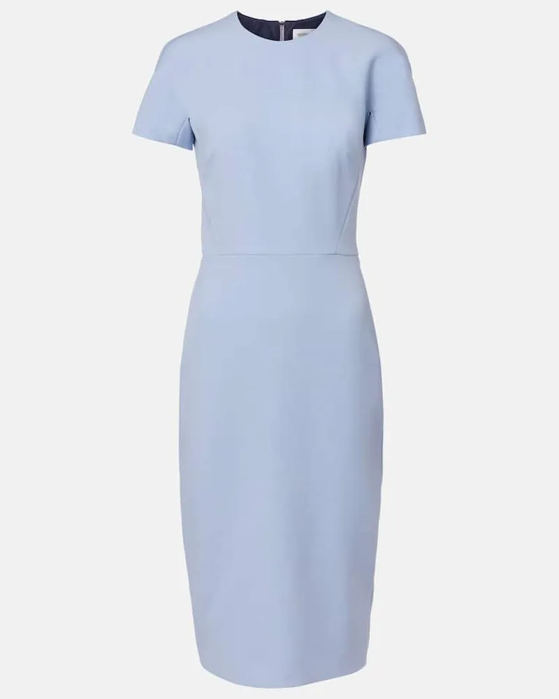 Victoria Beckham Minikleid aus Crêpe Blau