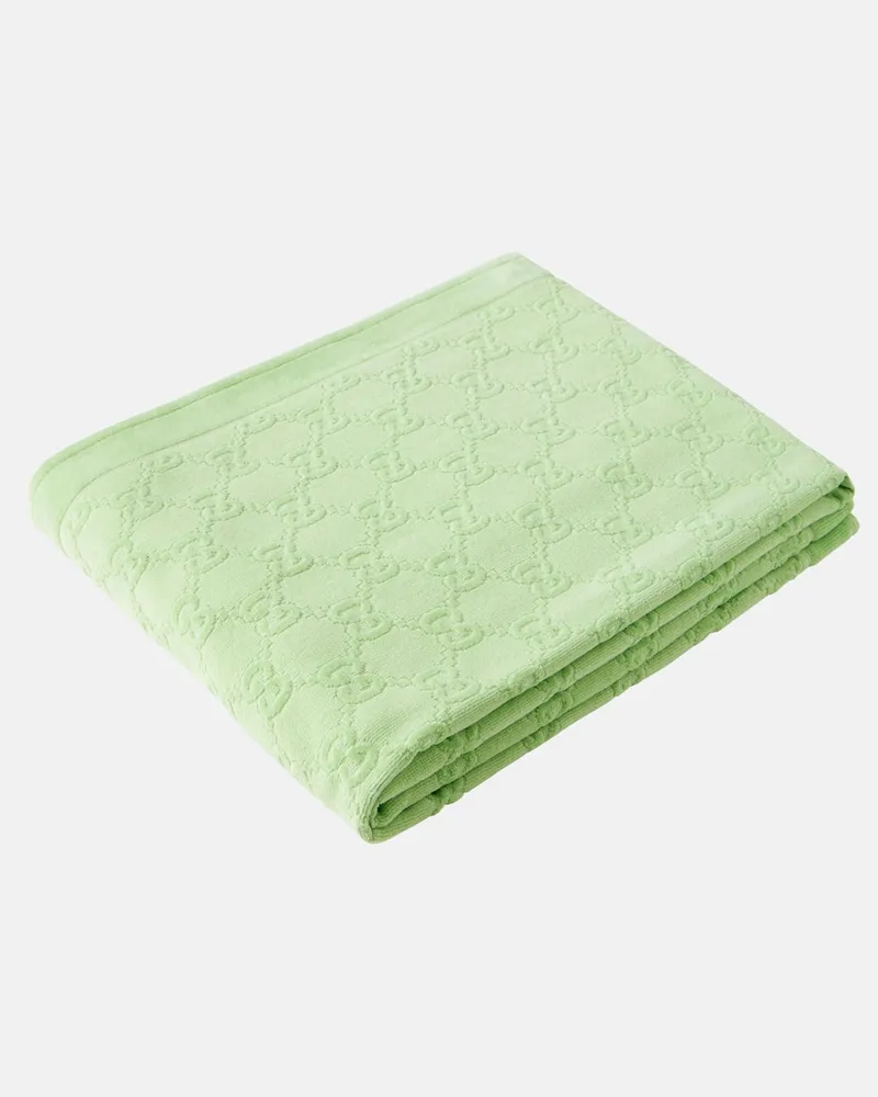 Gucci Strandhandtuch GG Grün
