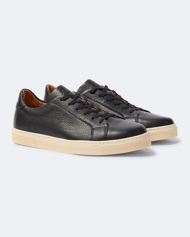 George Cleverley Sneakers Jack aus Leder Schwarz