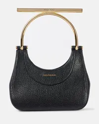 Alexander McQueen Schultertasche Cross-Bar Mini aus Leder Schwarz