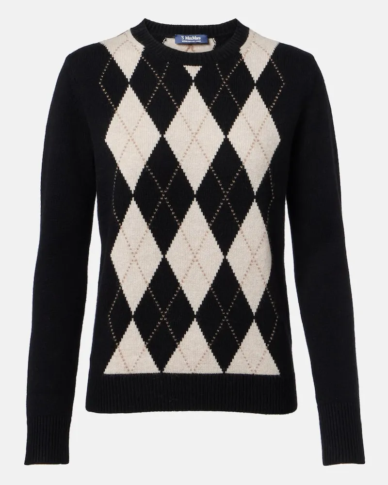 Max Mara Pullover aus Wolle und Kaschmir Schwarz