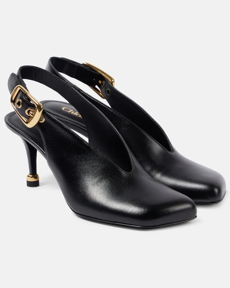 Chloé Chloé Slingback-Pumps Andrea aus Leder Schwarz