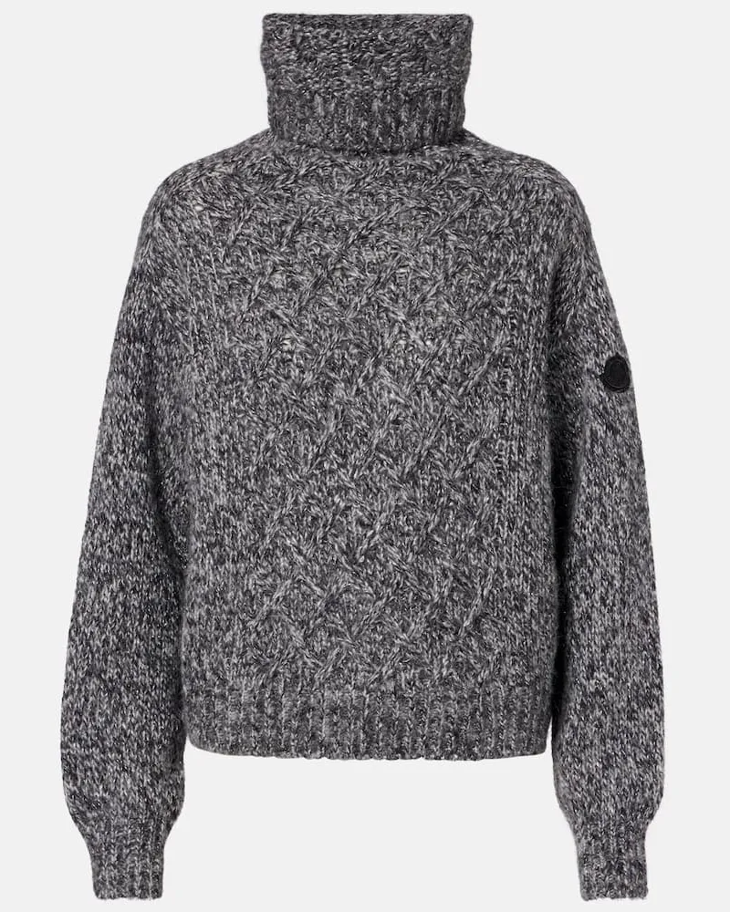 Moncler Rollkragenpullover aus einem Alpakawollgemisch Grau