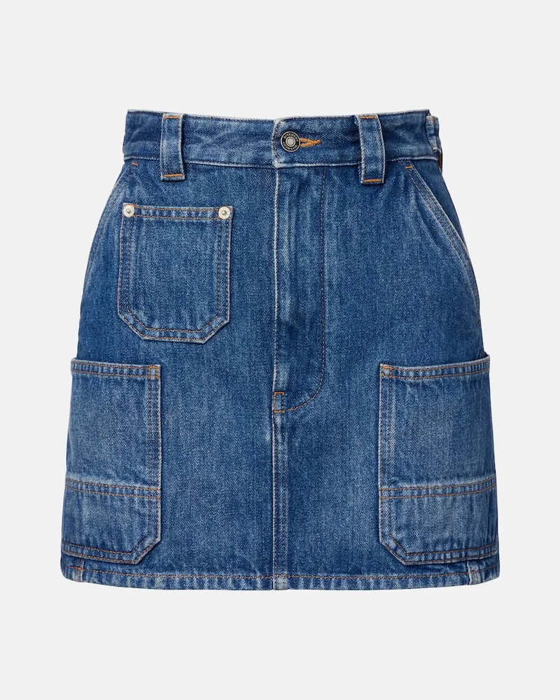 Givenchy Minirock aus Denim Blau