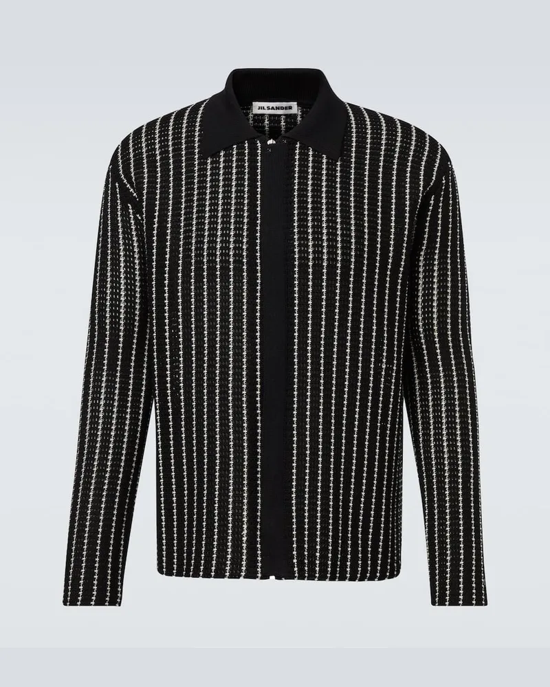 Jil Sander Polohemd aus Baumwolle Schwarz