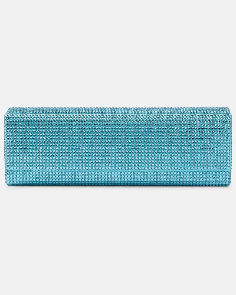 Amina Muaddi Clutch Amini Paloma Türkis
