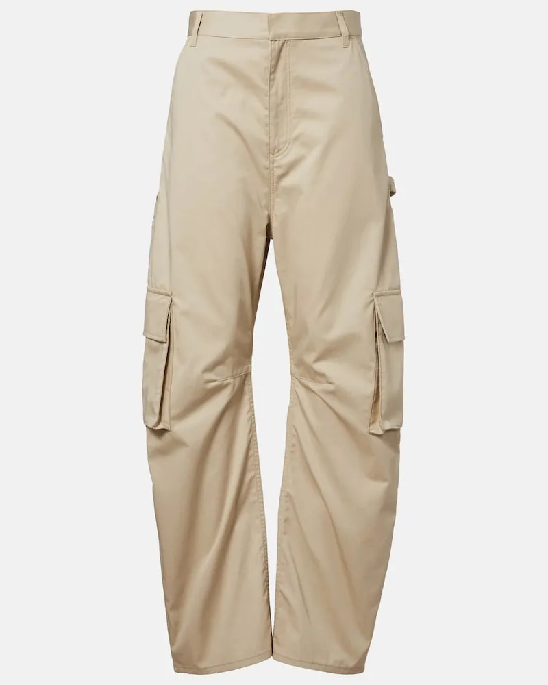 Balenciaga Cargohose aus Baumwolle Beige