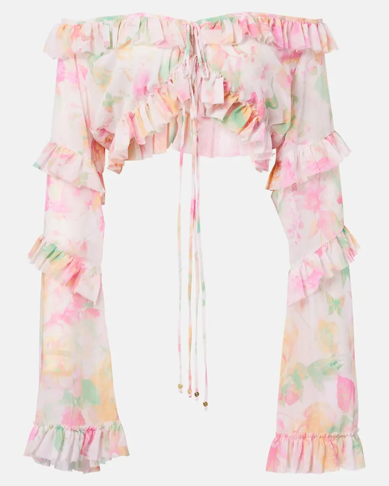 BANANHOT Bedrucktes Off-Shoulder-Top Anita Multicolor