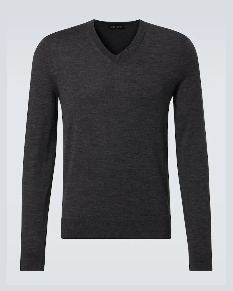 Tom Ford Pullover aus Wolle Grau