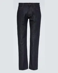 Loro Piana Hose Quarona aus CashDenim Blau