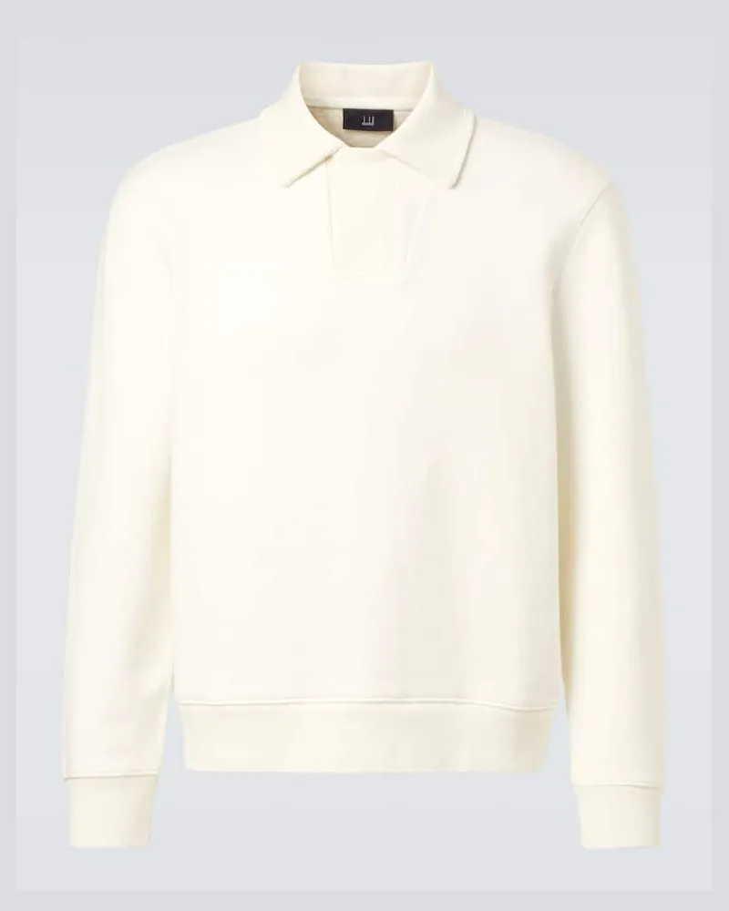 Dunhill Polopullover aus Baumwolle Weiß