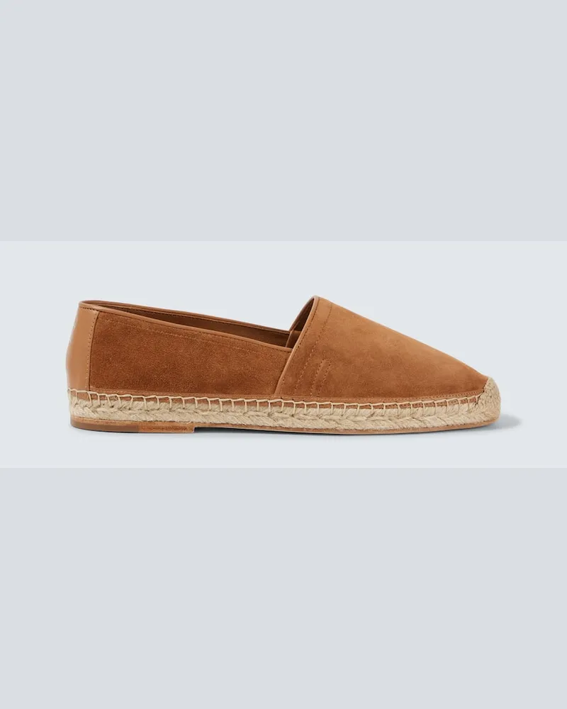 Brunello Cucinelli Espadrilles aus Veloursleder Braun