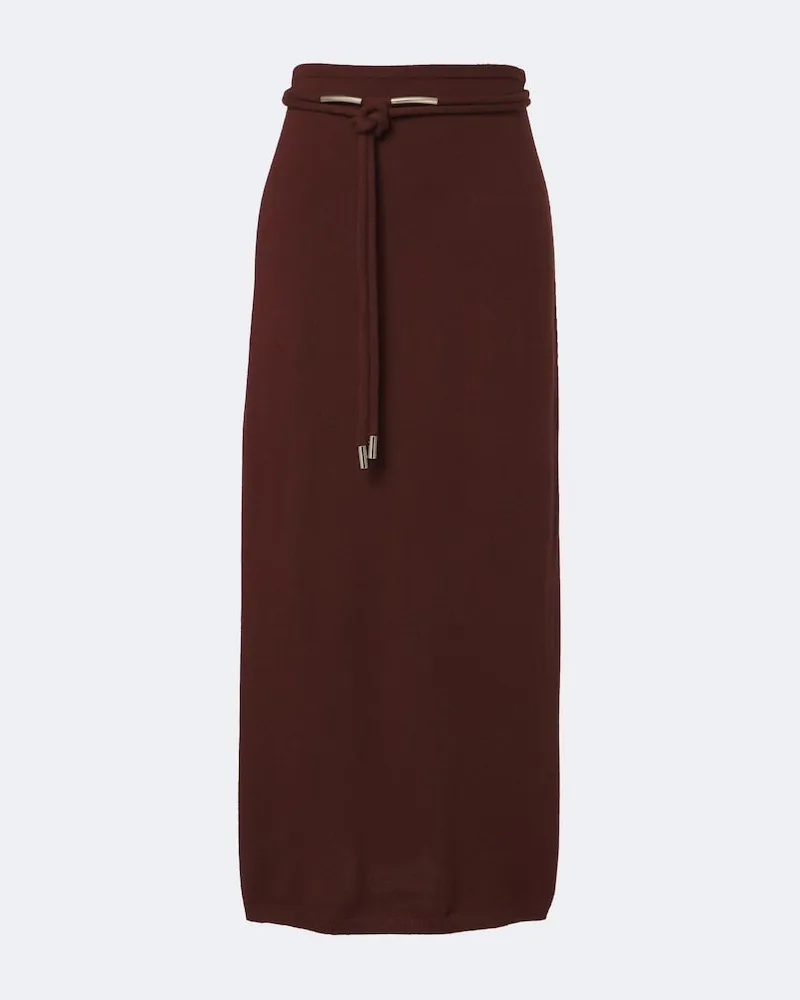 Max Mara Midirock aus Kaschmir Braun