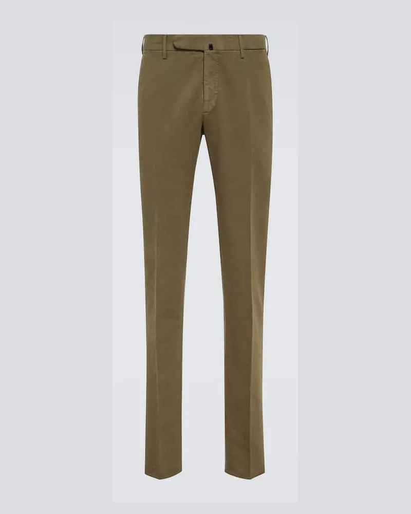 Slowear Schmale Hose aus Baumwolle Grün