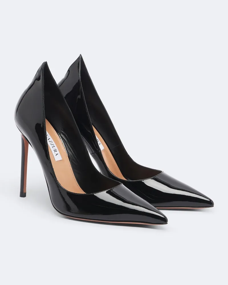 Aquazzura Pumps Linea aus Lackleder Schwarz