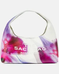 Marc Jacobs Tote The Sack Future Floral Mini aus Leder Weiss