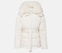 Daunenjacke mit Shearling